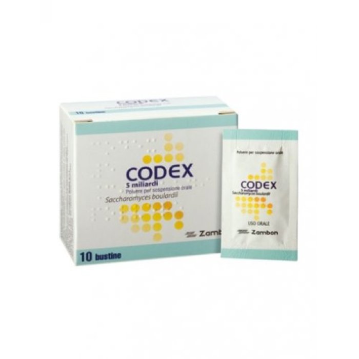 Codex 10 bustine 250 mg probiotico a base di Saccharomyces boulardii