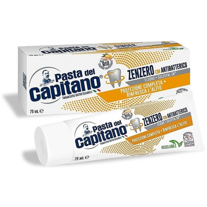 Pasta del capitano dentifricio zenzero antibatterico 75ml