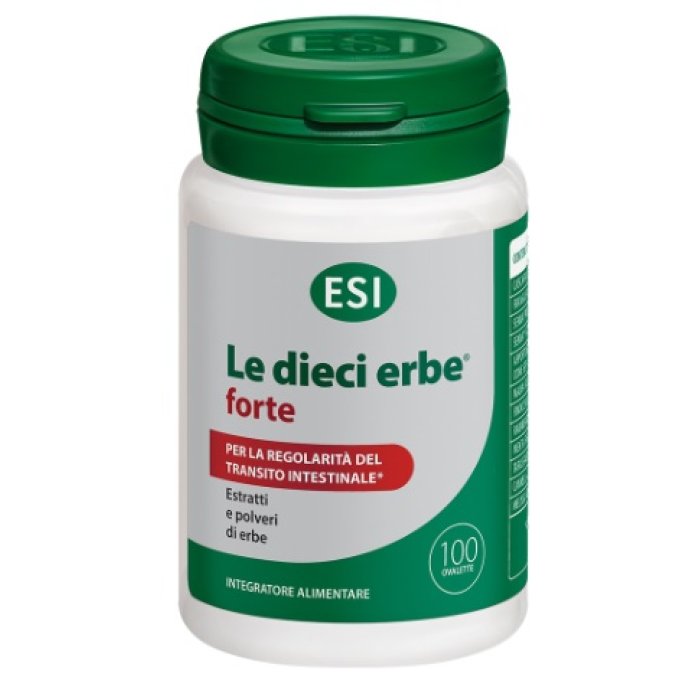 ESI Le Dieci Erbe - Integratore +Forte per Regolarità Intestinale, 100 Ovalette
