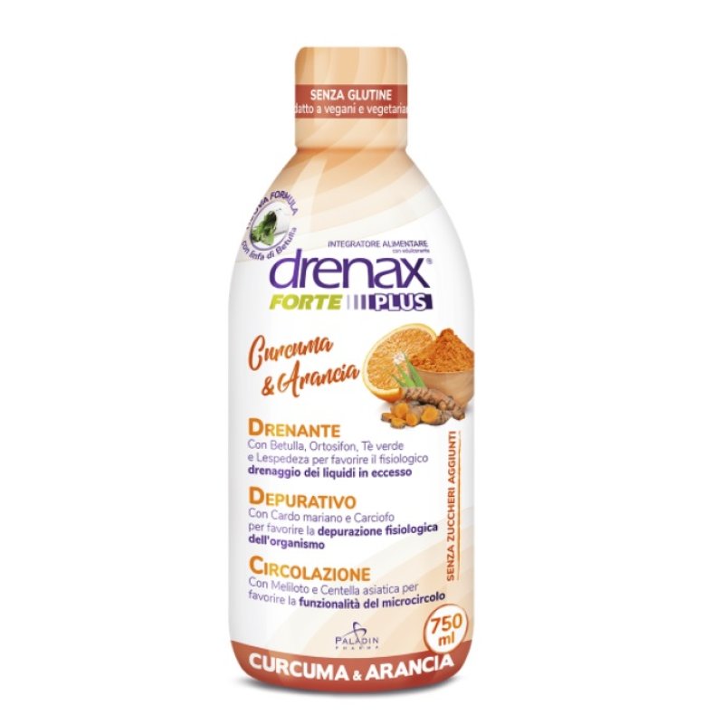 Drenax Forte Plus Drenante Curcuma E Arancia Integratore Alimentare 750 Ml