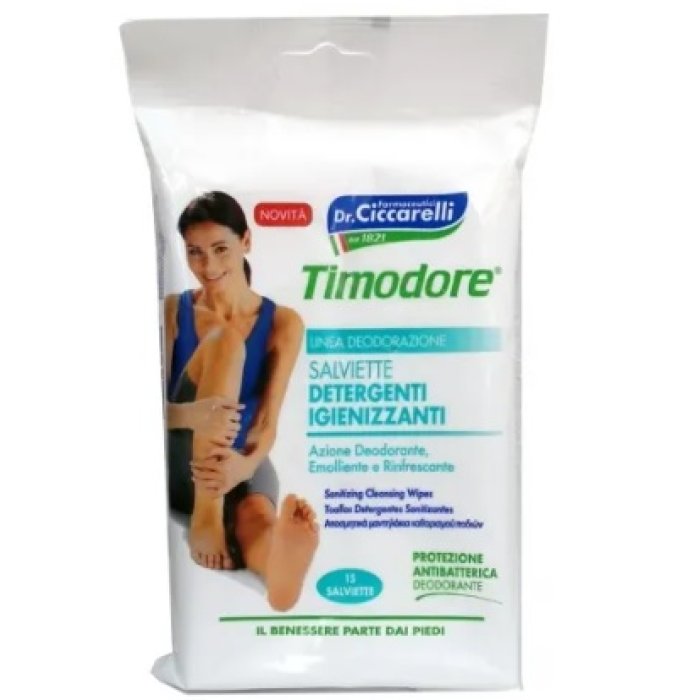 Timodore Salviette Deodoranti Igienizzanti 15 Pezzi