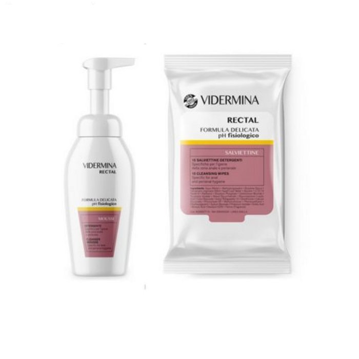 Vidermina - Rectal Mousse Confezione 165 Ml + 15 Salviette IN OMAGGIO