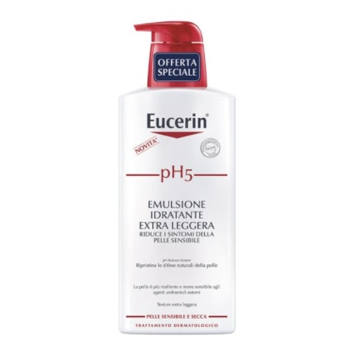 Eucerin pH5 Emulsione Idratante Extra Leggera Trattamento Dermatologico 400 ml