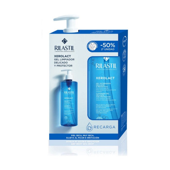 Rilastil Xerolact Gel Detergente 750ml + Ricarica da 750 ml (1500 ml totali )