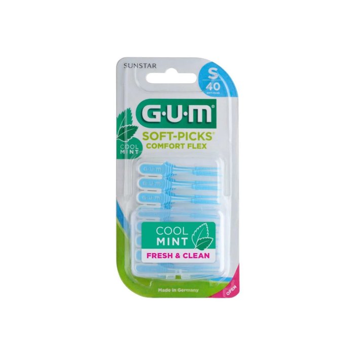Gum Soft Pick Comfort Flex Cool Mint Small Scovolino 40 pezzi