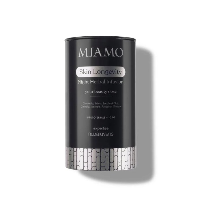 Miamo expertise nutraiuvens skin longevity night erbal infusion 125 gr