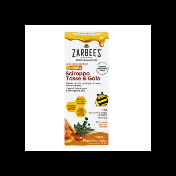 Zarbee's Famiglia Sciroppo con Miele per Tosse e Gola Irritata 150 ml