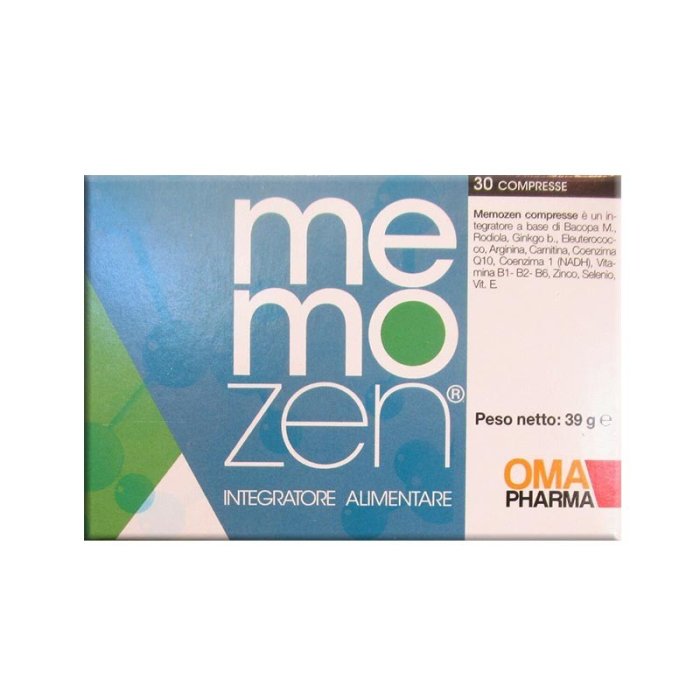 Memozen 30 Compresse Da 1300 Mg - Integratore Per La Memoria
