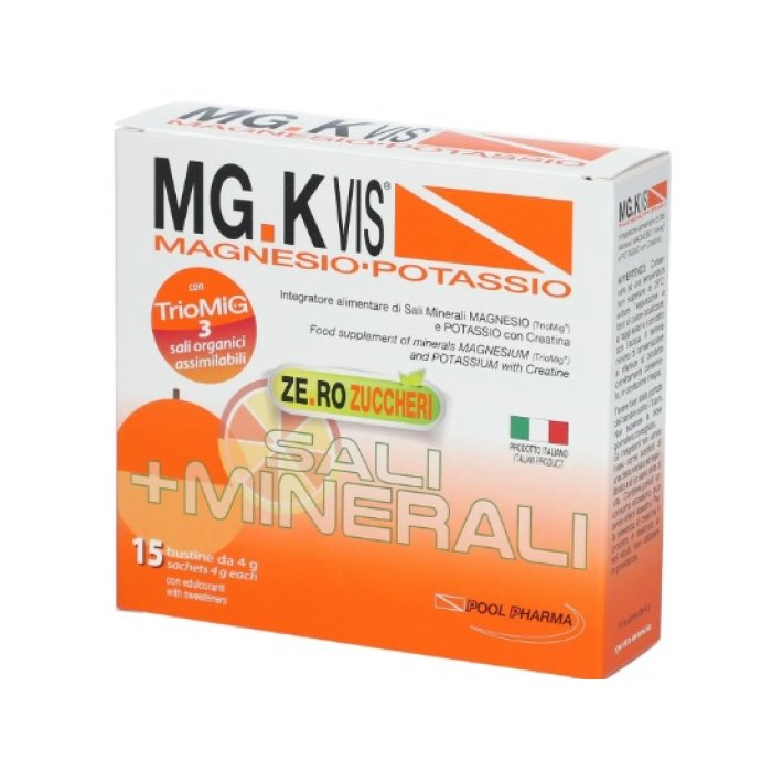 Mgk Vis Orange Zero Zuccheri Integratore Alimentare senza Zucchero 15 Bustine