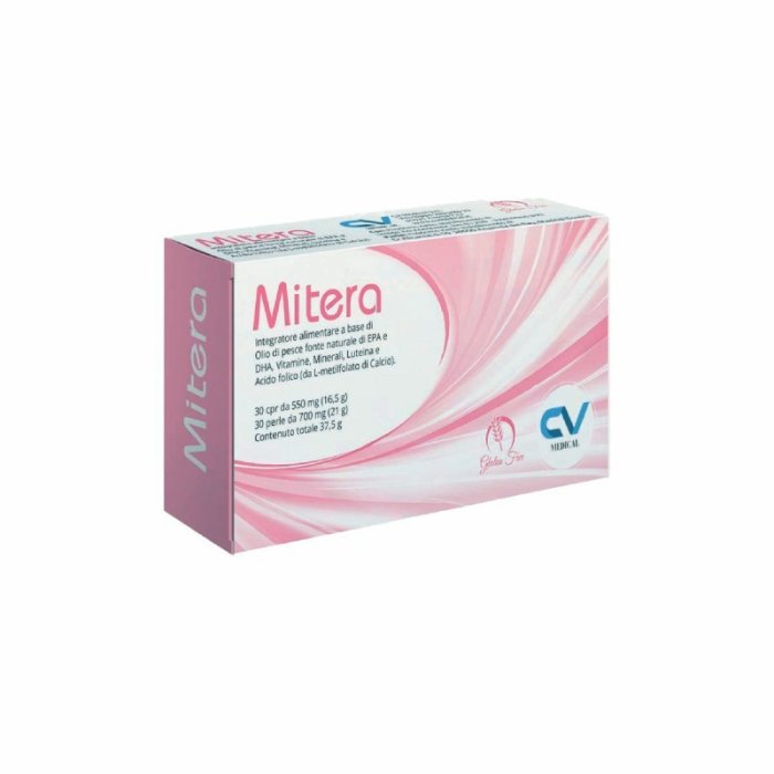 Mitera integratore di omega 3 con vitamine e minerali 30 compresse + 30 perle