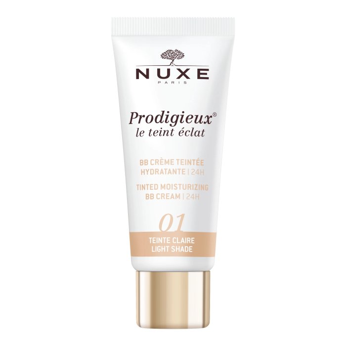 Nuxe Prodigieux - Le Teint Eclat BB Cream Crema Colorata Idratante Tonalità Chiara, 30ml
