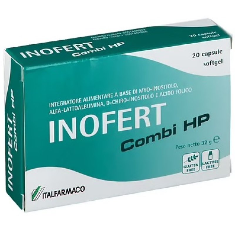 Inofert Combi HP 20 capsule Soft Gel integratore per ovaio policistico e fertitilà - Italfarmaco