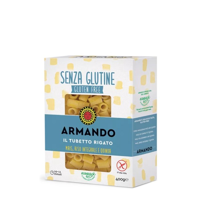 Armando il Tubetto Rigato con Mais Riso Integrale e Quinoa 400 g