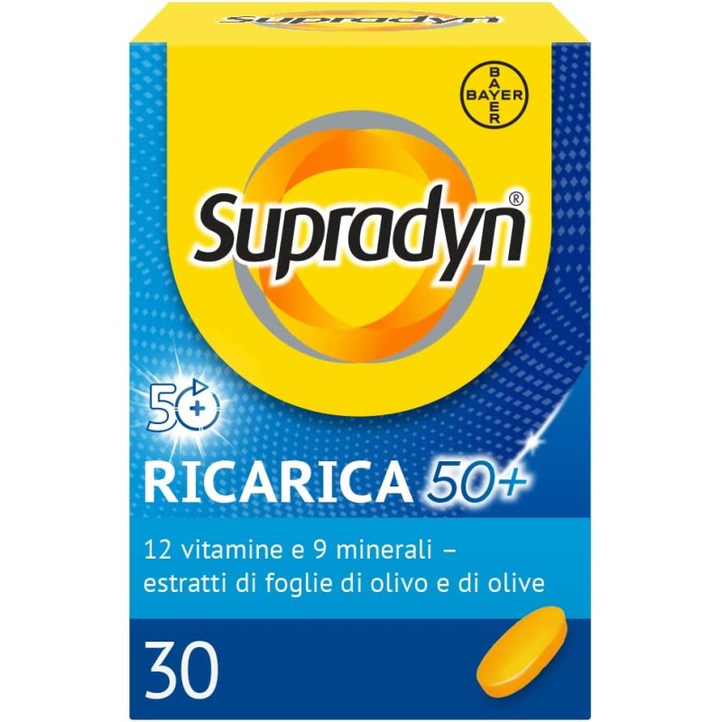 Supradyn  Vitamine e Minerali Ricarica 50+ Over 50 Integratore 30 Compresse