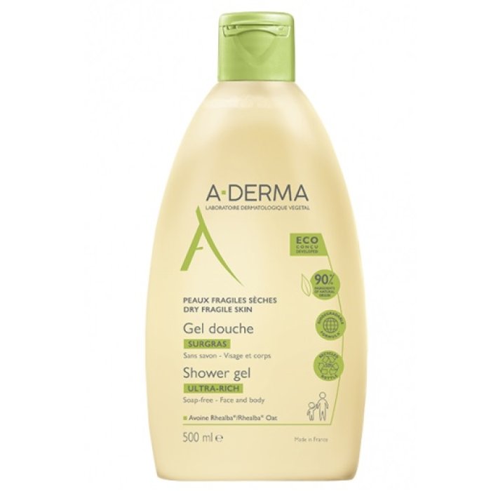 A-Derma Les Indispensables Gel Douche Latte D'Avena Gel Doccia Surgras 500 ml
