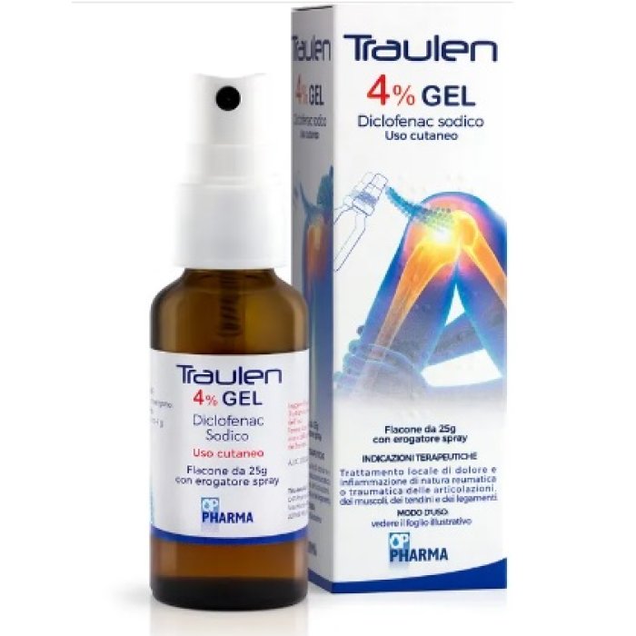 Traulen*Gel Cutaneo 25g 4% Con Erogatore