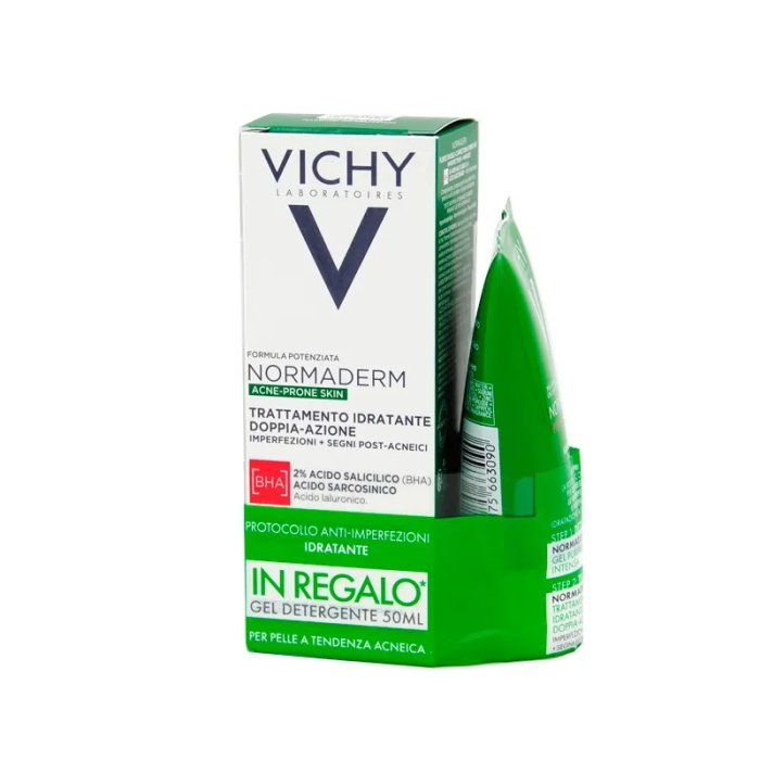 Vichy Normaderm Acne-Prone Skin Trattamento Idratante doppia Azione 50 ml + Vichy Normaderm Phytosolutio Gel Purificante 50 ml