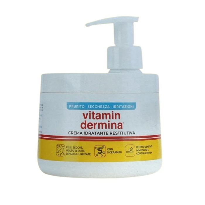 Vitamindermina crema idratante restitutiva pompa 400 ml