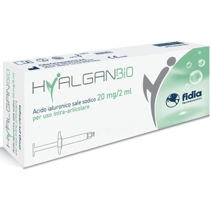 Hyalgan Bio Siringa Intra-Articolare Acido Ialuronico 20 mg 2 ml 5 Pezzi