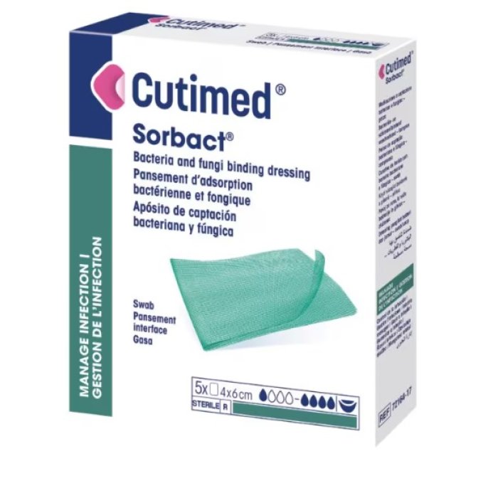 Leukoplast Cutimed Sorbact Medicazione Cm 4x6 5 Pezzi