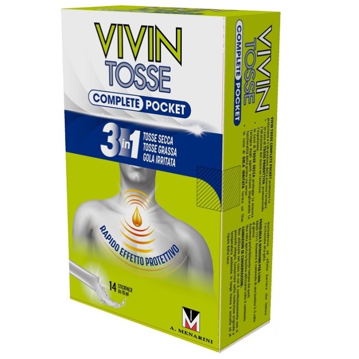 Vivin Tosse Pocket Sciroppo Adulti arancia e vaniglia 14 bustine monodose 10ml