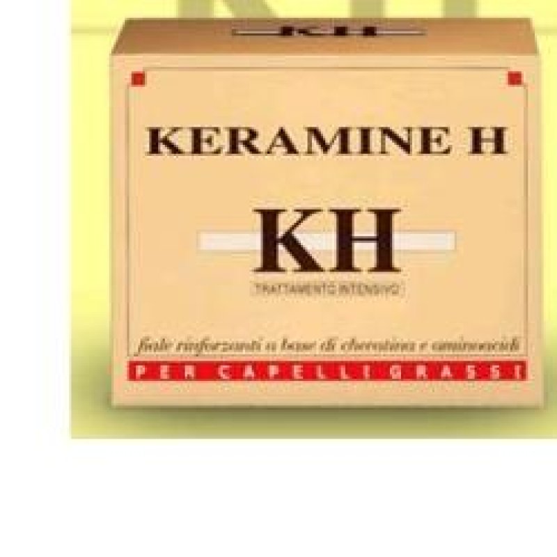 Keramine H KH - Fiale Rinforzanti Rossa per Capelli Grassi 10 fiale da 10 ml