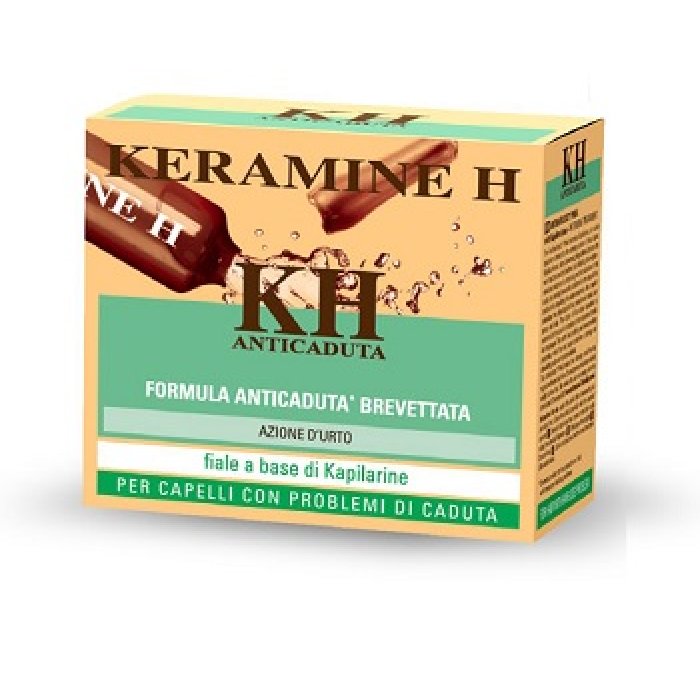 Keramine H KH - Fiale Anticaduta Capelli Azione d'Urto 12 Fiale