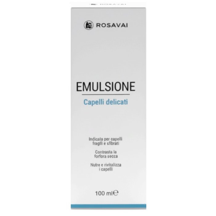 Rosavai emulsione capelli secchi - trattamento nutriente per capelli secchi e sfibrati