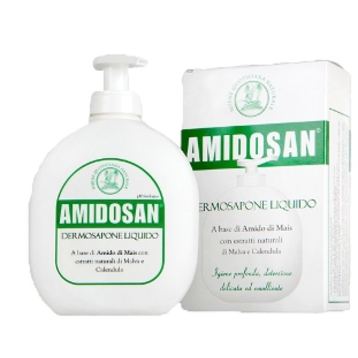 Farmacon Amidosan Dermosapone Liquido Mani e Corpo per Pelle Delicata 300 ml