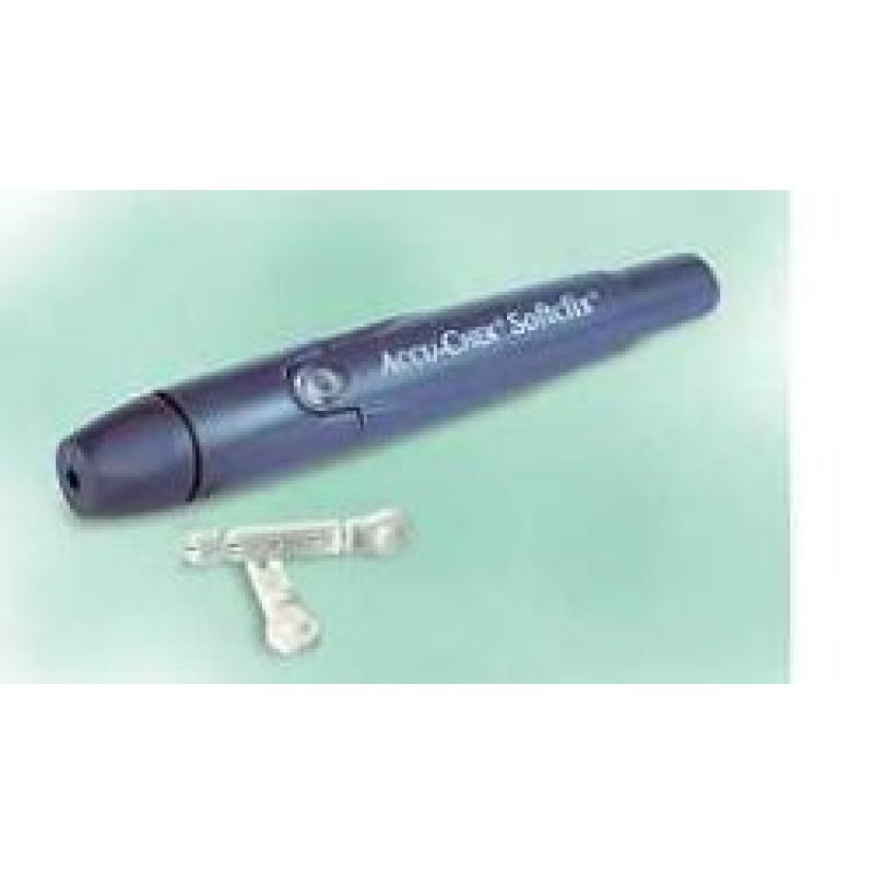 Accu-Chek SoftClix Dispositivo Pungidito + 25 Lancette per il Controllo Glicemia