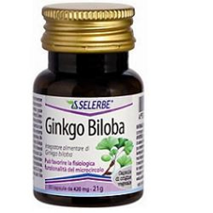 Selerbe Ginkgo Biloba 50 capsule - integratore di ginkgo per memoria e microcircolo