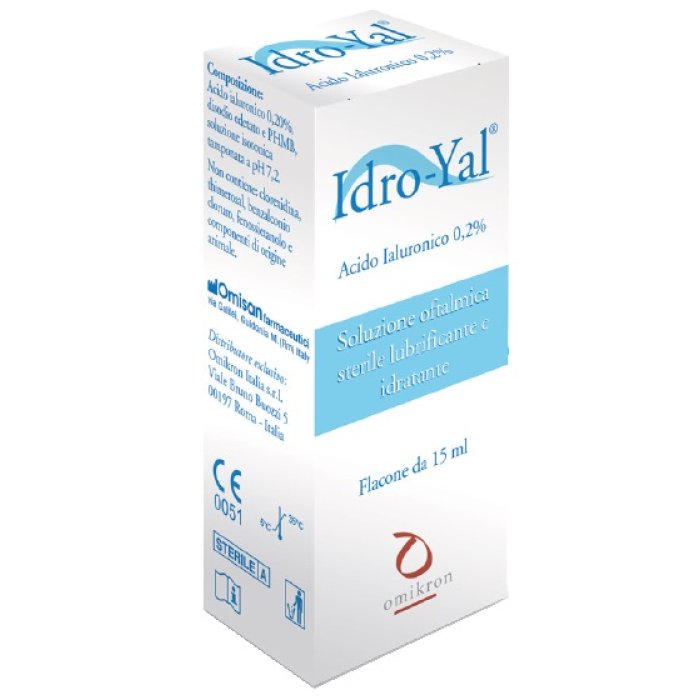 Omikron Italia Soluzione Lubrificante Idro Yal 15 Ml Per Lenti A Contatto