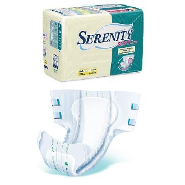 Serenity Soft Dry Pannoloni Mutandina Extra L 30 Pezzi