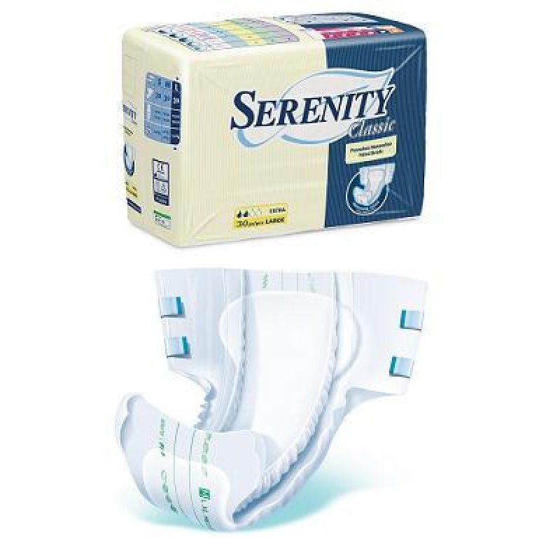 Pannolone Per Incontinenza Serenity Classic Super Taglia Extra Large 15 Pezzi