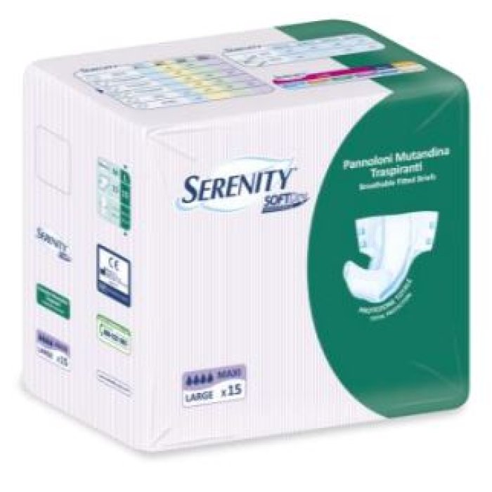 Pannolone Per Incontinenza Serenity Softdry Formato Maxi Taglia Large 15 Pezzi