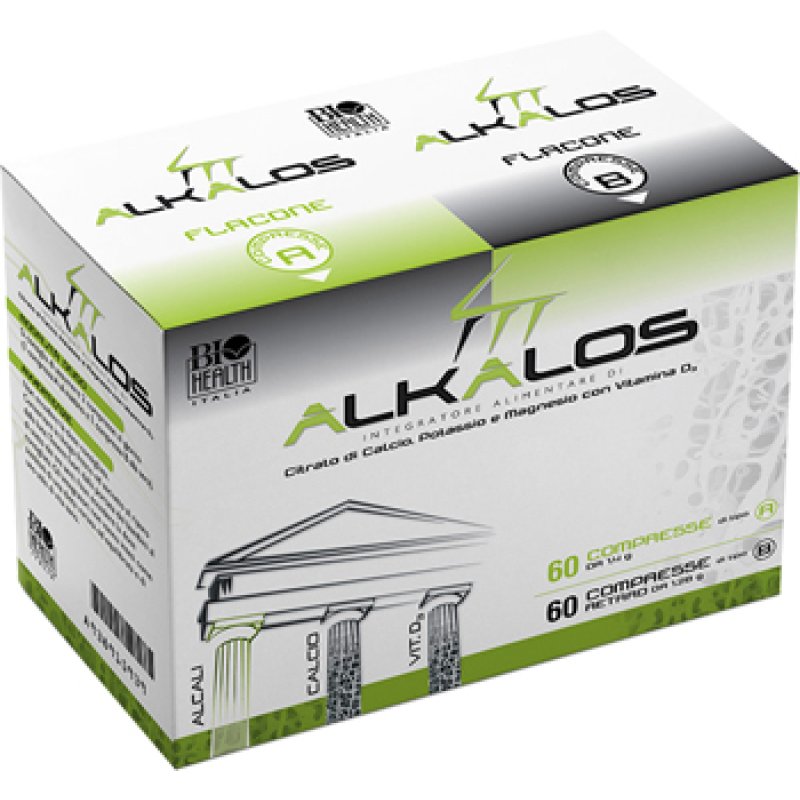Biohealth Italia Alkalos 2 Flaconi 60 Compresse