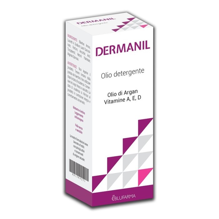 Dermanil Olio Bagno 150 ml - detergente emolliente per pelle secca e sensibile