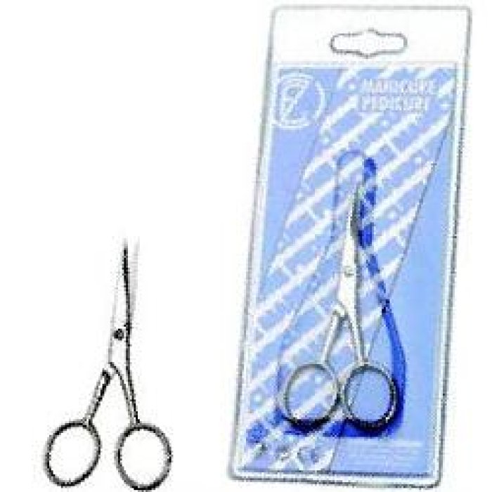 Forbici per Baffi Meds in Acciaio Inox Professionali per Cura e Rifinitura Baffi e Barba Uomo