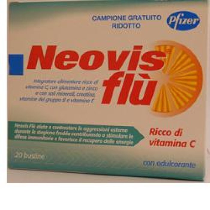 Neovis  Flu Integratore Glutammina Vitamina C Vitamina B 20 Bustine