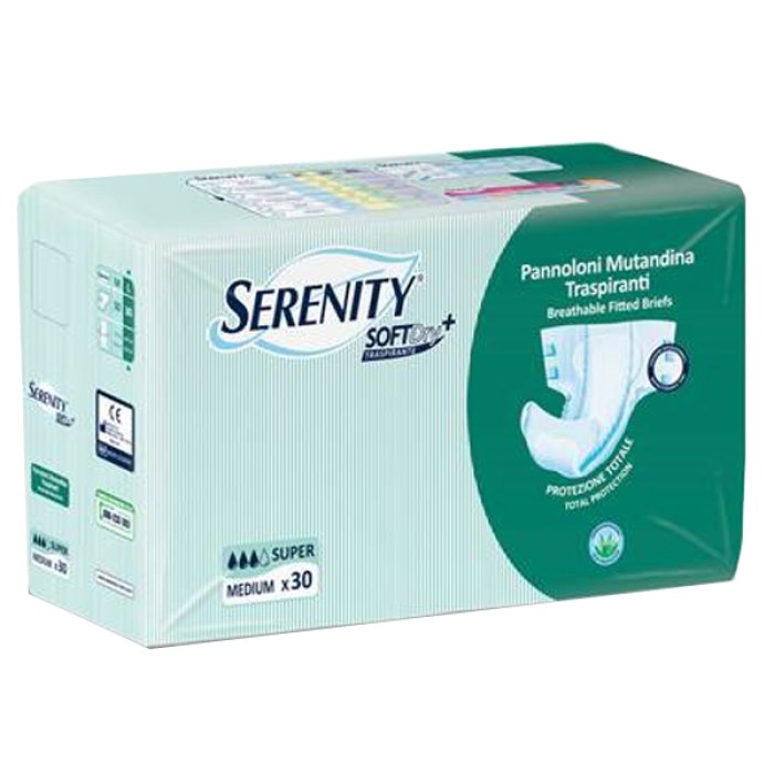 Serenity Soft Dry+ Pannoloni Mutandina Super M 30 Pezzi