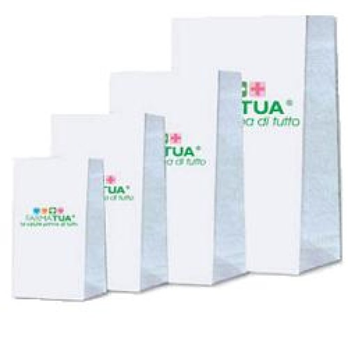 Sacchetti di Carta Bianchi 12+6 x 24 Centimetri 10 Chilogrammi 2500 Pezzi per Alimenti e Negozi, The Ecofriendly Choice Riciclabili e Compostabili