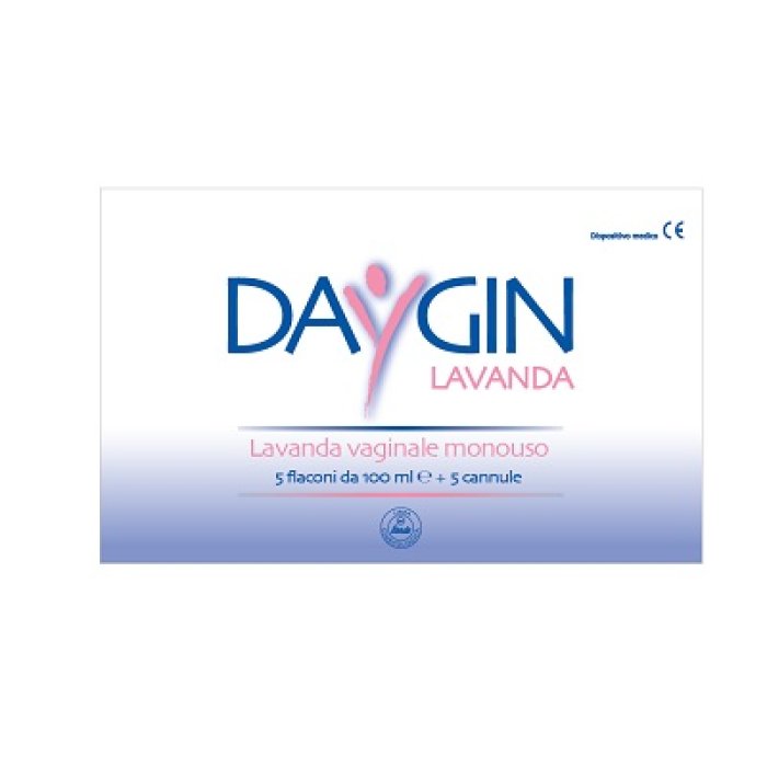 Ist.chim.internaz. Rende Daygin Lavanda Vaginale 5 Flaconi Da 100 Ml + 5 Cannule