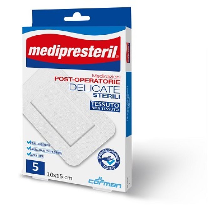 Corman Medicazione Medipresteril Post Operatoria Delicata Sterile 10x25 3 Pezzi