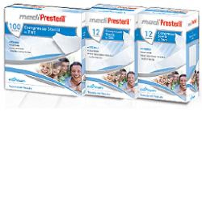 Corman Garza Compressa Sterile Medipresteril Tessuto Non Tessuto 36x40cm 12pezzi