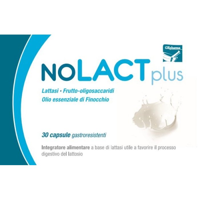 GEpharma Nolact Plus Integratore Alimentare 30 Capsule