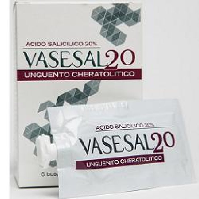 Vasesal 20 unguento 6 bustine unguento emolliente e lenitivo monodose