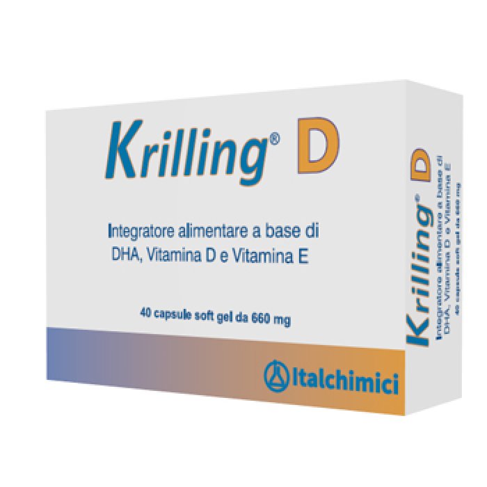 Italchimici  Colesterolo Trigliceridi Krilling D Integratore 40 Capsule