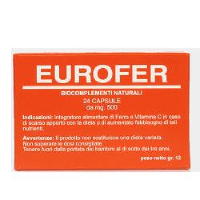 So.gi.pharma Eurofer 24 Capsule 500 Mg