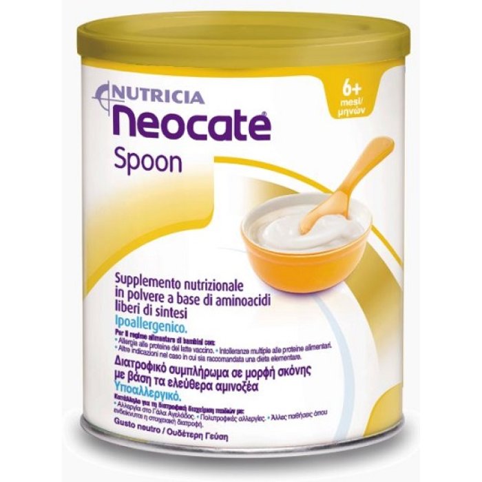 Neocate Spoon 400 g Alimento Ipoallergenico in Polvere a Base di Aminoacidi per Lattanti e Bambini con Allergia alle Proteine del Latte di Vaccino