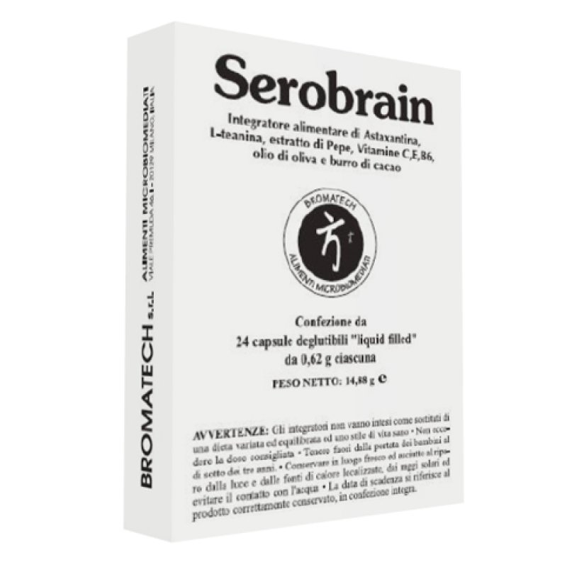 Serobrain 24 capsule integratore per concentrazione, memoria e umore - Bromatech
